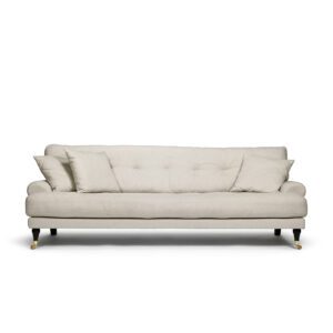 Blanca 3-Seat Sofa Off White is sofa in light grey/beige linen from MELIMELI