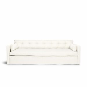 Dahlia Grande 3-Seat Sofa True White is a sofa in white linen from MELIMELI