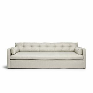 Dahlia Grande 3-Seat Sofa Off White is a sofa in light grey linen from MELIMELI