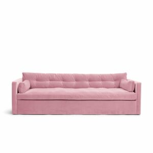 Dahlia Grande 3-Seat Sofa Dusty Pink is a sofa in pink velvet from MELIMELI