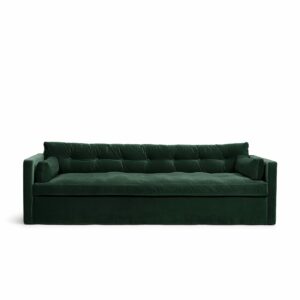 Dahlia Grande 3-Seat Sofa Emerald Green is a sofa in green velvet from MELIMELI
