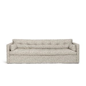 Dahlia Grande 3-Seat Sofa Dot is a sofa in linen with black dots from MELIMELI