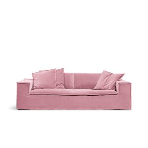 2-Sitssoffa rosa sammetssoffa Luca Grande Melimeli