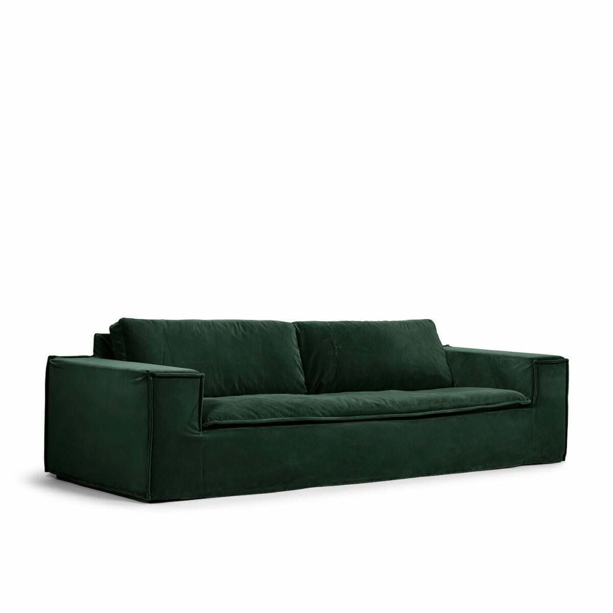 Luca Grande 3-Seat Sofa Emerald Green
