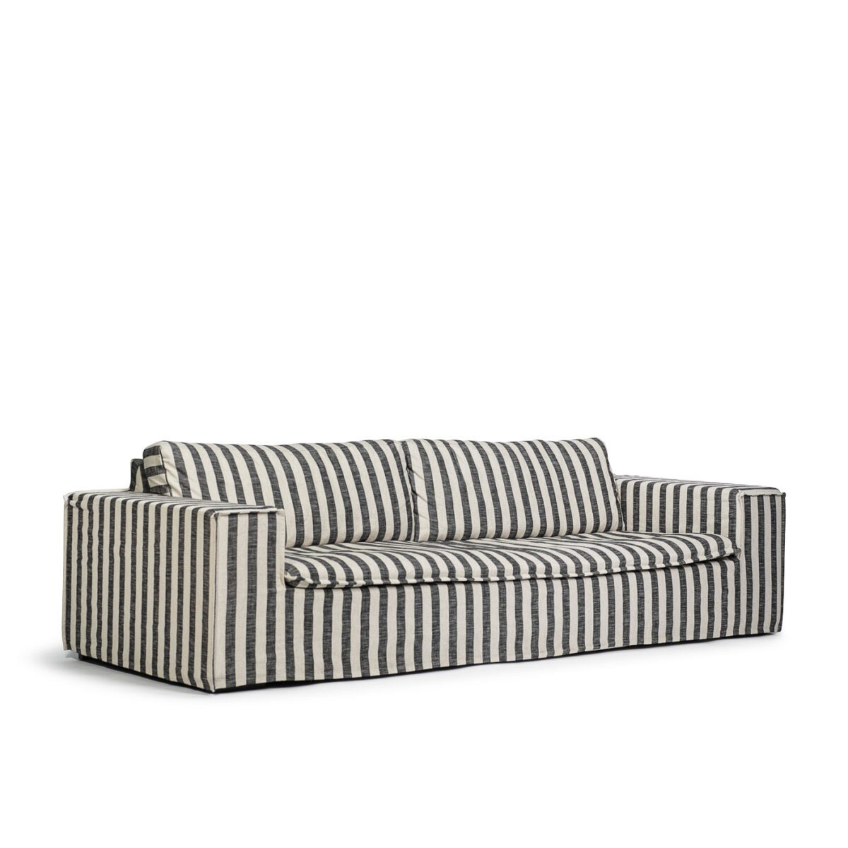 Luca Grande 3-Seat Sofa Stripe Coral
