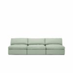 Lucie Grande 3-Seat Sofa (Without Armrests) Pistachio