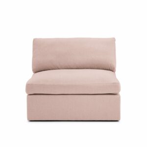 Lucie Grande Sofa Blush is a modular sofa in pink linen from MELIMELI