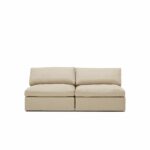 Lucie Grande 2-Seat Sofa (Without Armrests) Khaki