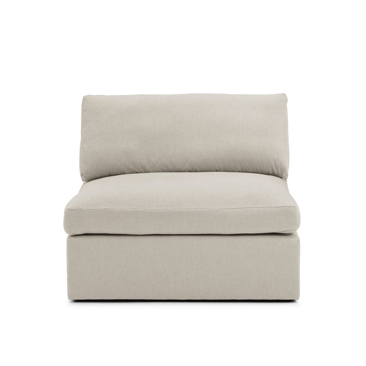 Lucie Grande 2-Seat Sofa (Without Armrests) Greige