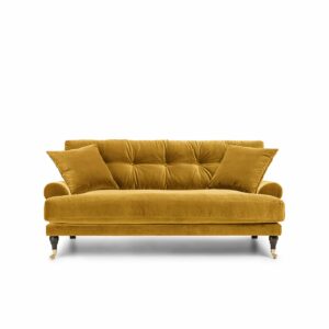 Blanca 2-Seat Sofa Amber is a sofa in yellow velvet from MELIMELI