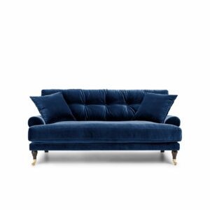 Blanca 2-Seat Sofa Deep Blue is a sofa in dark blue velvet from MELIMELI