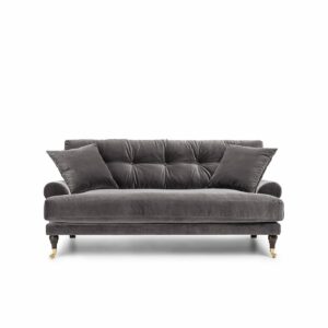 Blanca 2-Seat Sofa Greige is a sofa in grey velvet from MELIMELI