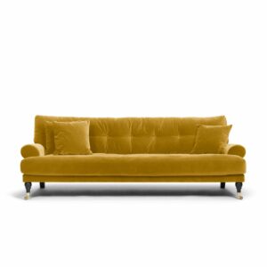 Blanca 3-Seat Sofa Amber is a sofa in yellow velvet from MELIMELI