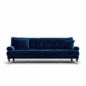Blanca 3-Seat Sofa Deep Blue is a sofa in dark blue velvet from MELIMELI