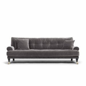 Blanca 3-Seat Sofa Greige is a sofa in grey velvet from MELIMELI