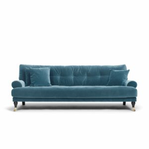 Blanca 3-Seat Sofa Petrol is a sofa in blue green velvet from MELIMELI