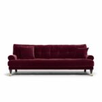 Blanca 3-Seat Sofa Ruby Red