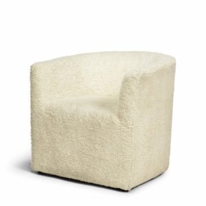 ivi Armchair Teddy. Vivi is a small armchair in fluffy teddy fabric with lovely comfort.