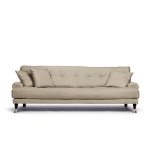 Blanca 3-Seat Sofa Khaki is sofa in beige linen from MELIMELI