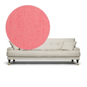 Blanca 3-Seat Sofa Coral is sofa in coral red chenille from MELIMELI