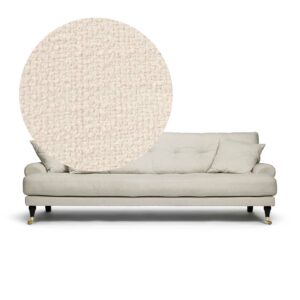 Blanca 3-Seat Sofa Eggshell is a sofa in white bouclé from MELIMELI