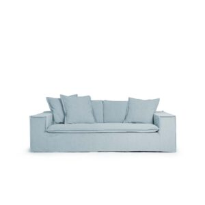 Luca Grande 2-Seater Sofa Baby Blue is a light blue sofa from Melimeli