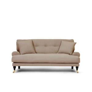 2 seat howard sofa in brown beige colour