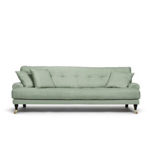 Blanca 3-Seat Sofa Pistage is sofa in green linen from MELIMELI