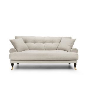 Blanca 2-Seat Sofa Off White is sofa in light grey/beige linen from MELIMELI