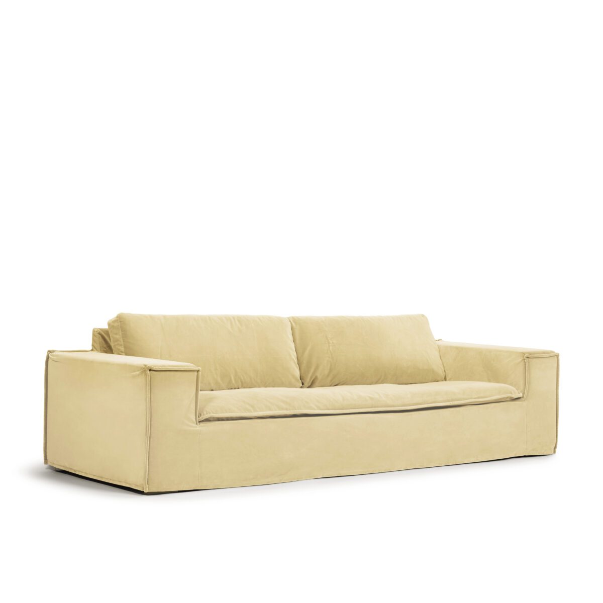 Luca Grande 3-Seat Sofa Creme