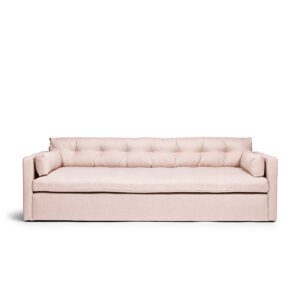 Dahlia Grande 3-Seat Sofa Blush is a sofa in pink linen from MELIMELI