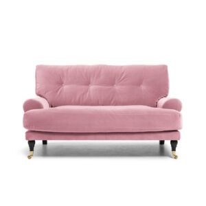 Blanca Love Seat Dusty Pink is a sofa in pink velvet from MELIMELI