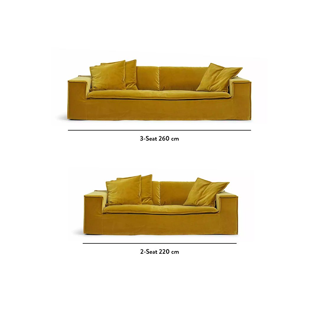 Luca Grande 3-Seat Sofa Greige