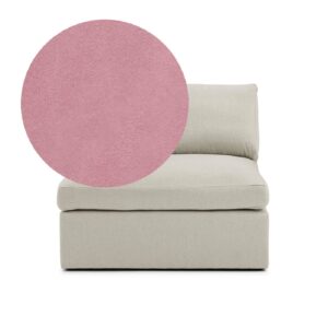 Lucie Armchair Dusty Pink is an armchair without armrests in pink velvet from MELIMELI