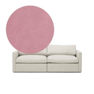 Lucie Grande 2-Seat Sofa Dusty Pink is a modular sofa in pink velvet from MELIMELI
