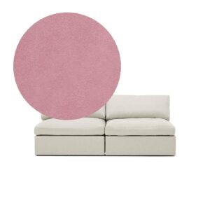 Lucie Grande 2-Seat Sofa Dusty Pink is a modular sofa in pink velvet from MELIMELI