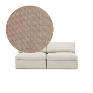 Lucie Grande 2-Seat Sofa Elephant is a modular sofa in brown chenille from MELIMELI