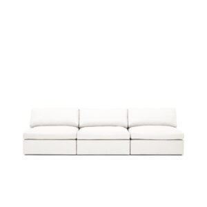 Lucie Grande 3-Seat Sofa True White is a modular sofa in white linen from MELIMELI