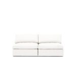 Lucie Grande 2-Seat Sofa (Without Armrests) True White
