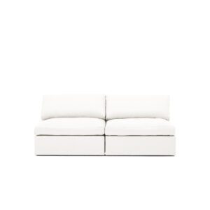 Lucie Grande 2-Seat Sofa True White is a modular sofa in white linen from MELIMELI