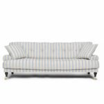 Blanca 3-Seat Sofa Stripe Blue