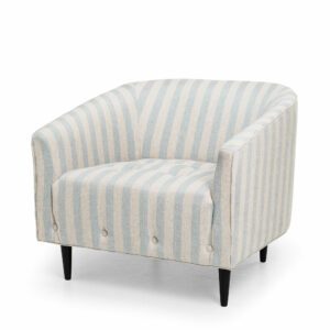 Armchair with stripes