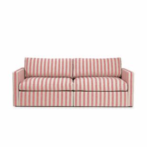 Lucie Grande 2-Seat Sofa Stripe Coral