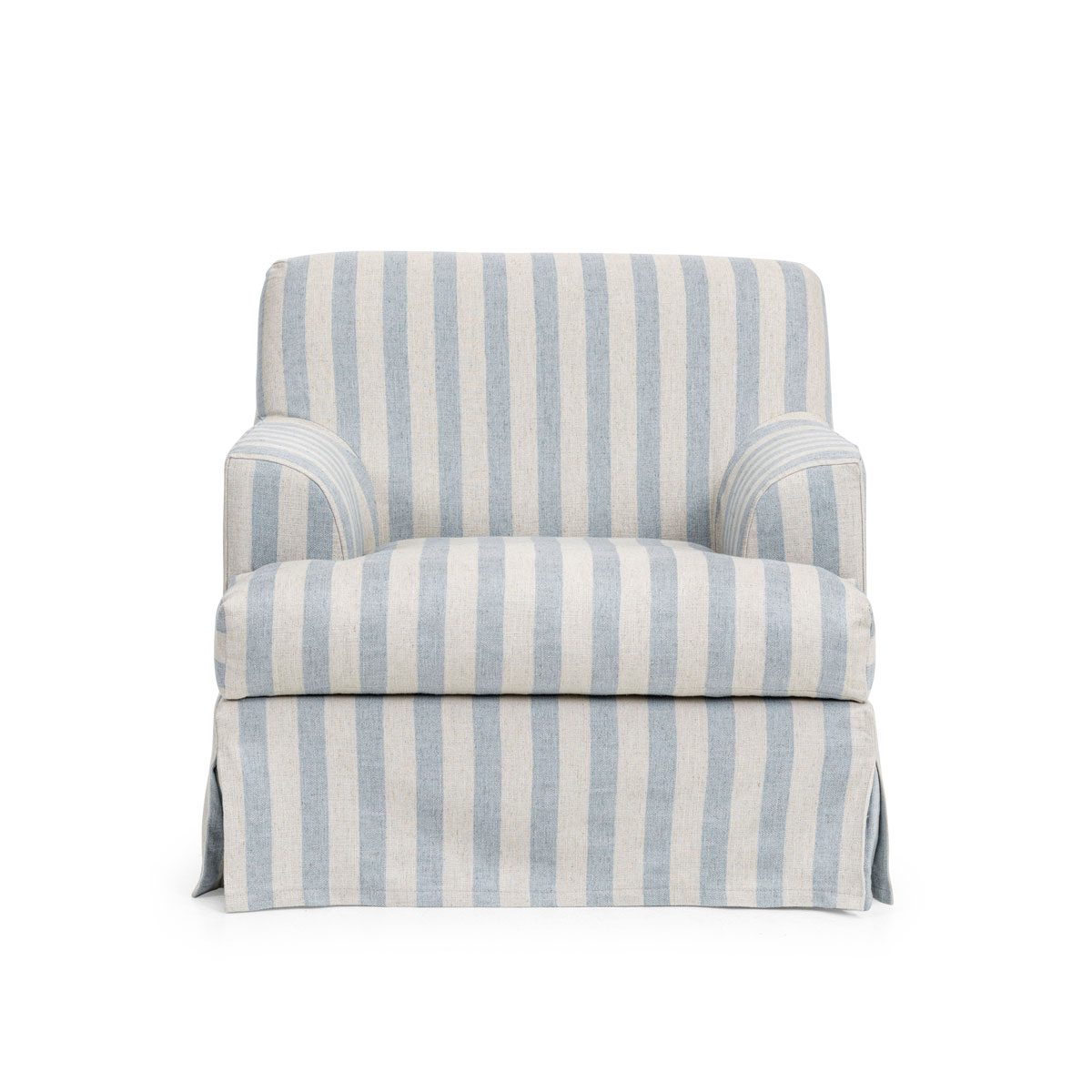 Frances Armchair Stripe Blue