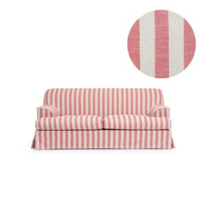 Cover for Frances 2-Seat Sofa Stripe Coral