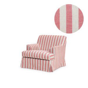 Cover for Frances Armchair Stripe Coral