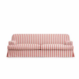 Frances 3-Seat Sofa Stripe Coral